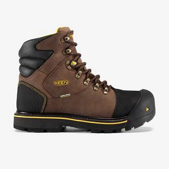 KEEN Milwaukee Waterproof (Steel Toe) - Tmavo Hnede Pracovne Cizmy Panske, KEEN224